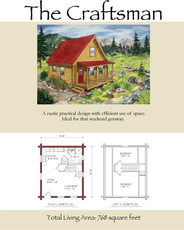 The Craftsman Cabin Floor Plan in Bear Lake Utah